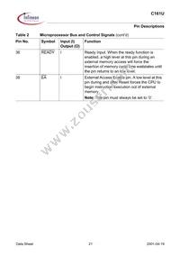 SAF-C161U-LF V1.3 Datasheet Page 21