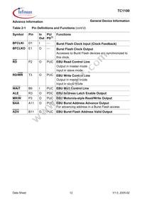 SAF-TC1100-L150EB BB Datasheet Page 18