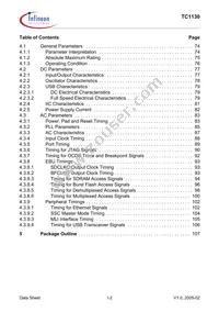 SAF-TC1130-L150EB BB Datasheet Page 6
