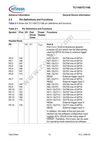 SAF-TC1165-192F80HL AA Datasheet Page 14