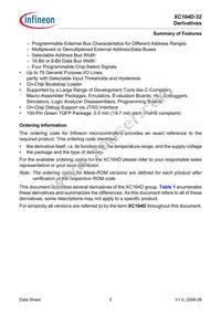 SAF-XC164D-32F40F BB Datasheet Page 7