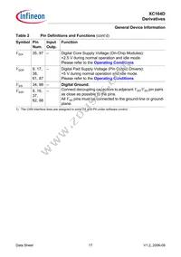 SAF-XC164D-8F40F BB Datasheet Page 19