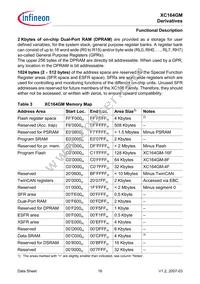 SAF-XC164GM-16F40F BA Datasheet Page 18