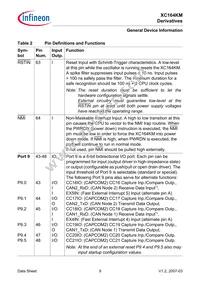 SAF-XC164KM-16F40F BA Datasheet Page 11