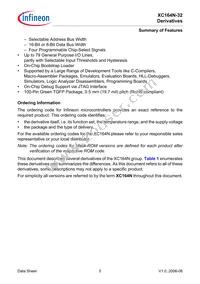 SAF-XC164N-32F40F BB Datasheet Page 7