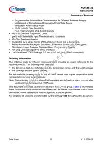 SAF-XC164S-32F40F BB Datasheet Page 7