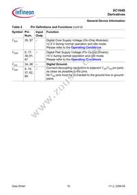 SAF-XC164S-8F40F BB Datasheet Page 18