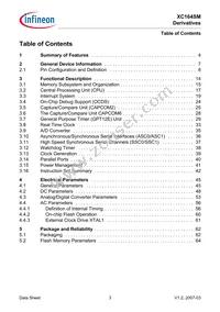 SAF-XC164SM-16F40F BA Datasheet Page 5