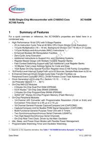 SAF-XC164SM-16F40F BA Datasheet Page 6
