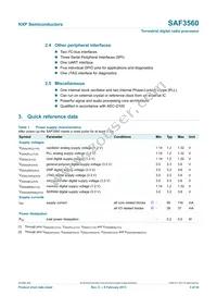 SAF3560HV/V1103 Datasheet Page 3