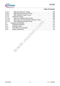 SAK-TC1197-512F180E AC Datasheet Page 7