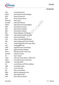 SAK-TC1197-512F180E AC Datasheet Page 15