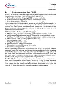 SAK-TC1197-512F180E AC Datasheet Page 17