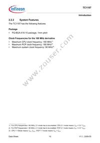 SAK-TC1197-512F180E AC Datasheet Page 19