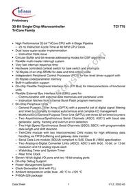 SAK-TC1775-L40E BA Datasheet Page 5