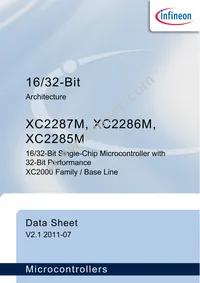 SAK-XC2287M-72F80L AA Datasheet Cover