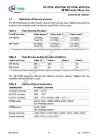 SAK-XE167KM-72F80L AA Datasheet Page 11