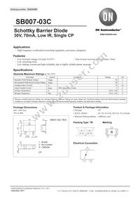 SB007-03C-TB-E Datasheet Cover