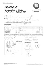 SB007-03Q-TL-E Datasheet Cover