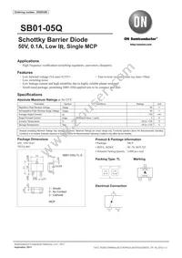 SB01-05Q-TL-E Datasheet Cover