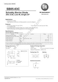 SB05-03C-TB-E Datasheet Cover