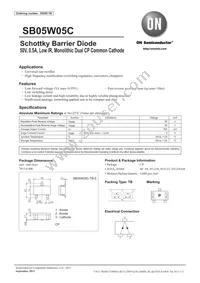 SB05W05C-TB-E Datasheet Cover