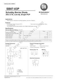 SB07-03P-TD-E Datasheet Cover