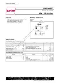 SB11-04HP-TR-E Datasheet Cover