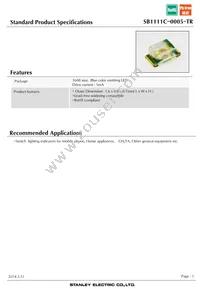 SB1111C-0005-TR Datasheet Cover