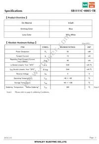 SB1111C-0005-TR Datasheet Page 3