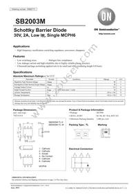SB2003M-TL-W Datasheet Cover