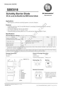 SBE818-TL-E Datasheet Cover