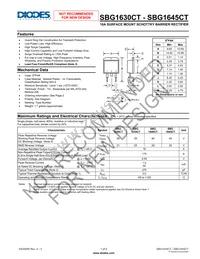 SBG1640CT-T-F Datasheet Cover