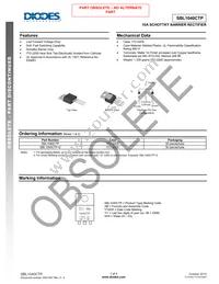 SBL1040CTP Datasheet Cover