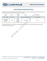 SBM-40-RGBW-P41-QC100 Datasheet Page 6