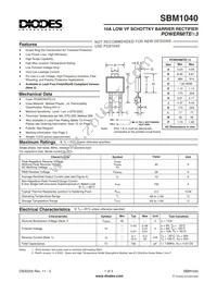 SBM1040-13-F Datasheet Cover