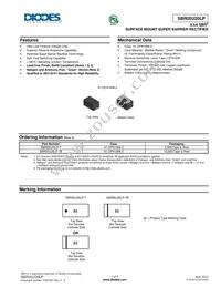 SBR05U20LP-7 Datasheet Cover