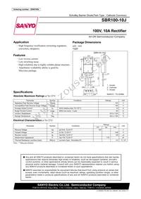 SBR100-10JS Datasheet Cover