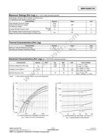 SBR10200CTB Datasheet Page 2