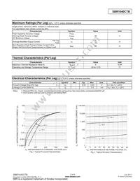 SBR1040CTB Datasheet Page 2