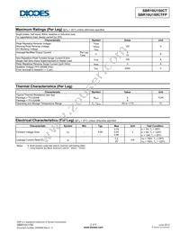 SBR10U150CT Datasheet Page 2