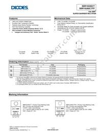 SBR10U60CT Datasheet Cover