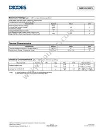 SBR12U120P5-13 Datasheet Page 2