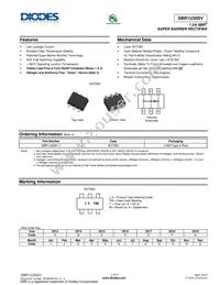 SBR1U30SV-7 Datasheet Cover