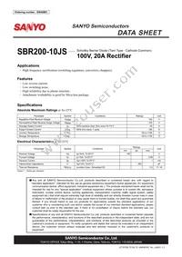 SBR200-10JS Datasheet Cover