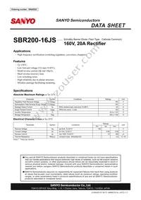SBR200-16JS Datasheet Cover
