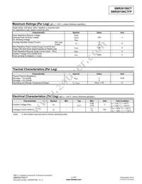 SBR20150CT Datasheet Page 2