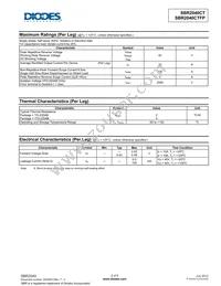 SBR2040CTFP Datasheet Page 2