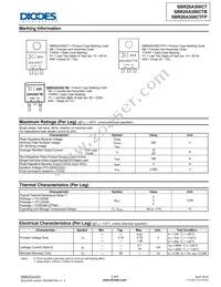 SBR20A300CTFP Datasheet Page 2