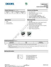 SBR2A40SA-13 Datasheet Cover